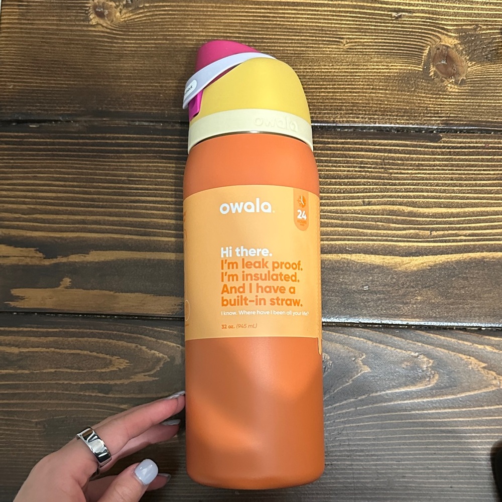 Owala Orange Insulated Water Bottle